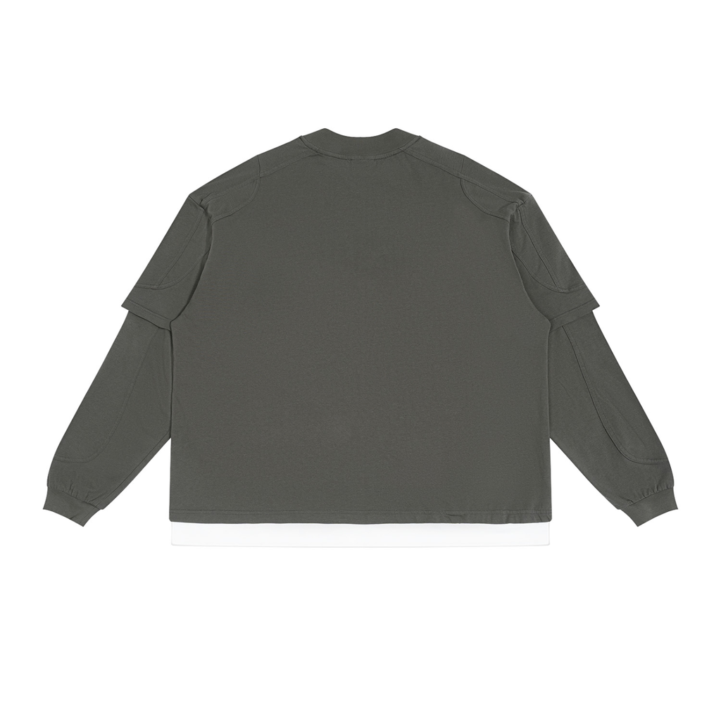 Paneled Layer Color Block T-Shirt
