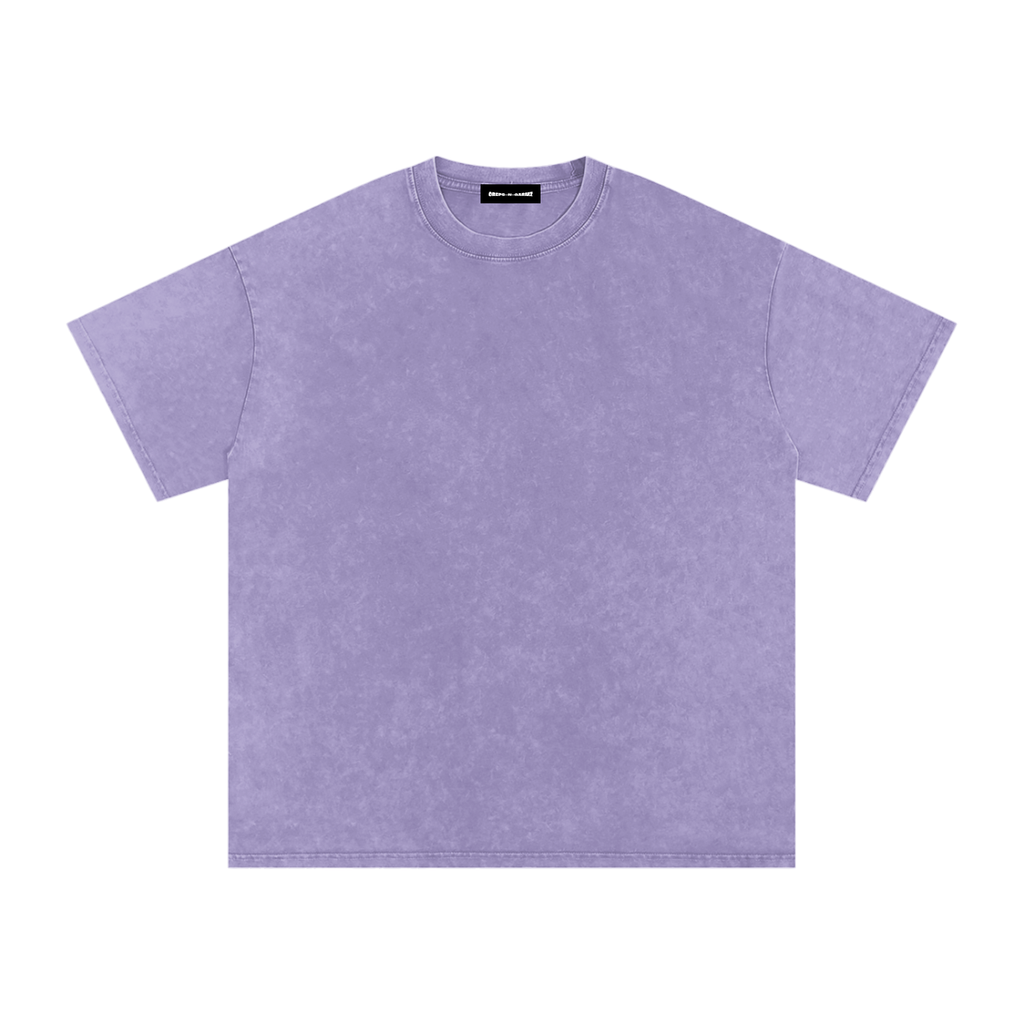 Snow Wash Oversized Cotton T-Shirt