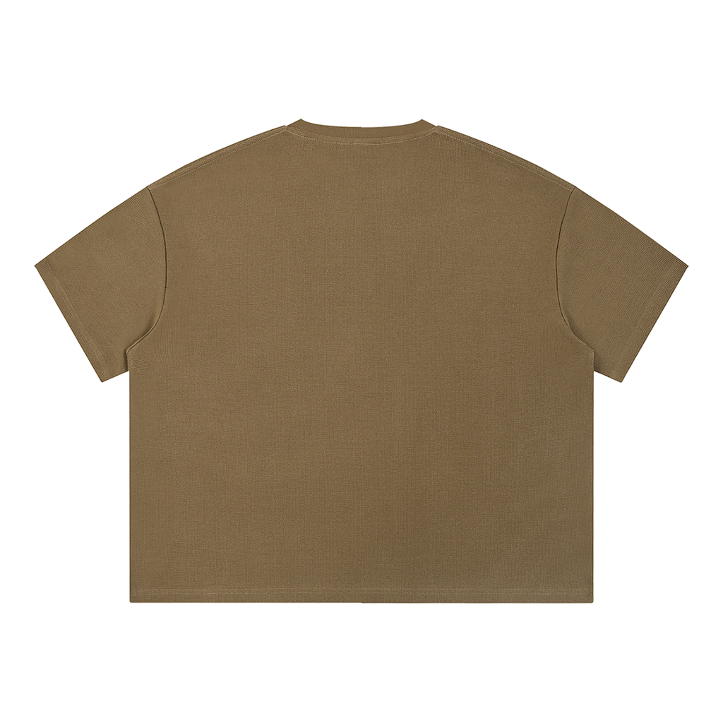 Waffle Boxy T-Shirt – 270 GSM