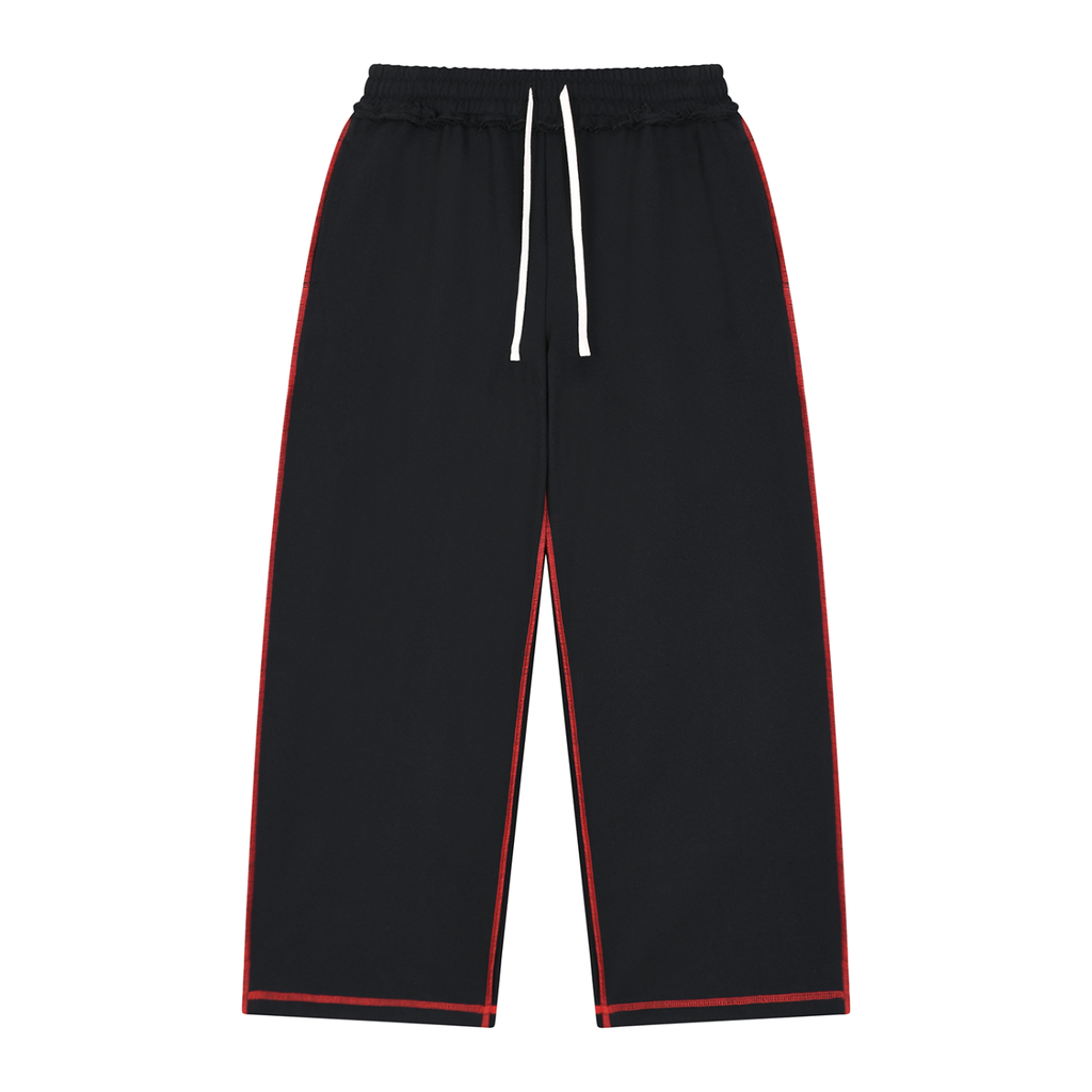 Raw Edge Topstitch Sweatpants