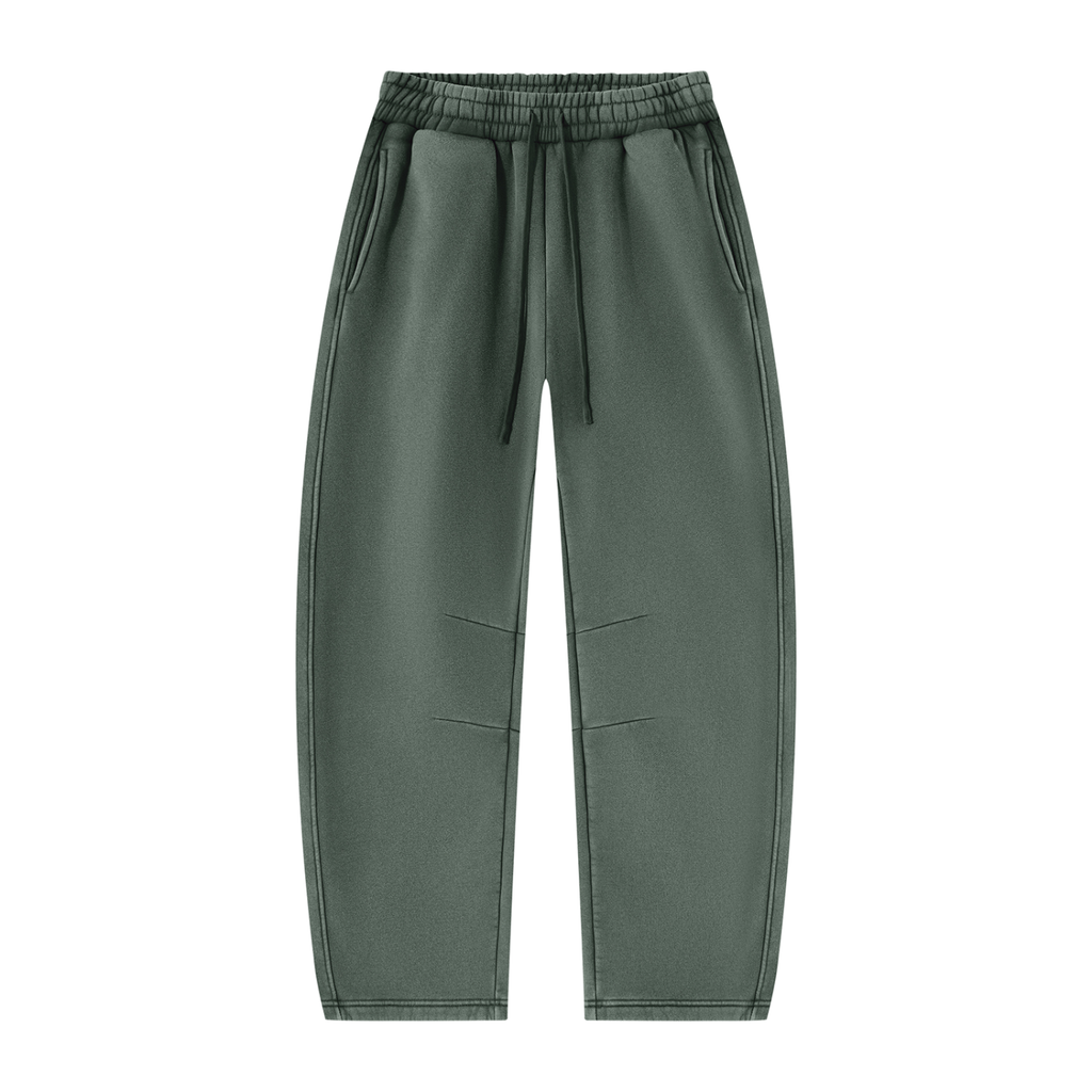 390 GSM Vintage Wash Barrel Leg Fleece Sweatpants (U)