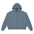 Vintage Wash Boxy Full-Zip Hoodie