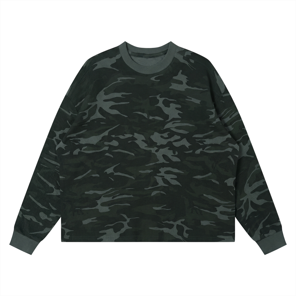 300 GSM Military Boxy Long Sleeve T-Shirt