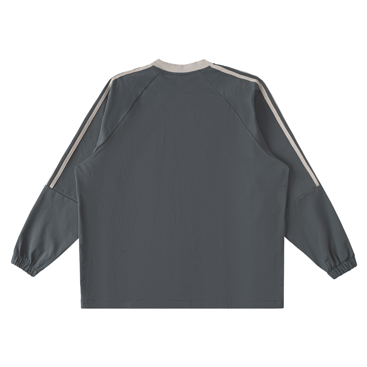 Color Block V-Neck Long Sleeve T-Shirt