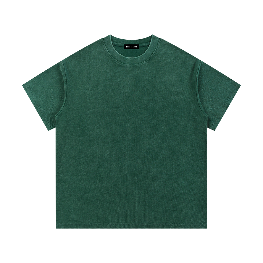 Mineral Wash Waffle Knit T-Shirt