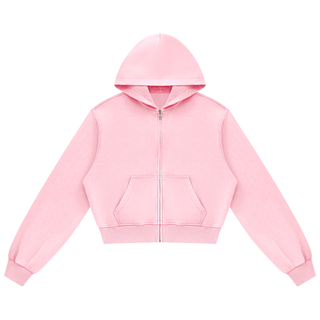 Women's Mineral Wash Full-Zip Hoodie