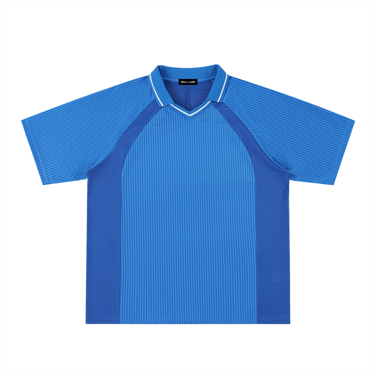 Striped V-Neck Soccer Jersey
