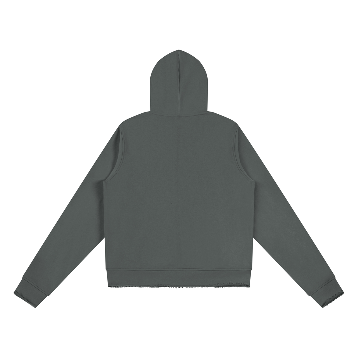 350 GSM Raw Edge Full Zip Hoodie (W)