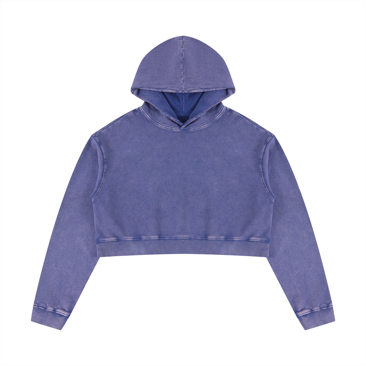 400 GSM Mineral Washed Crop Hoodie