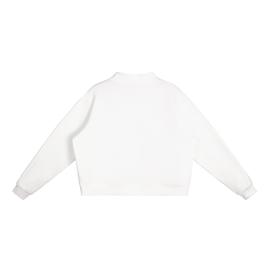 350 GSM Essential Fleece Mock-Neck Crew Sweatshirt (W)