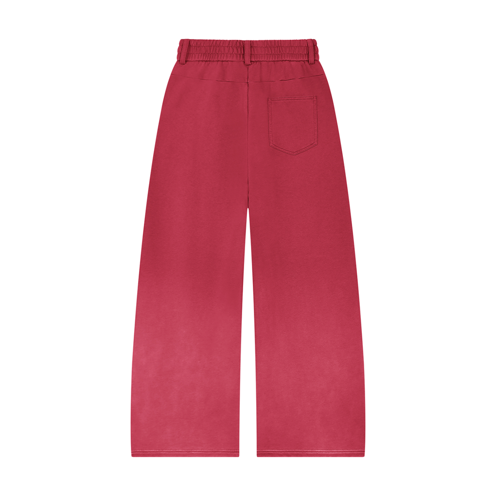 Sun Faded Paneled Barrel-Leg Sweatpants