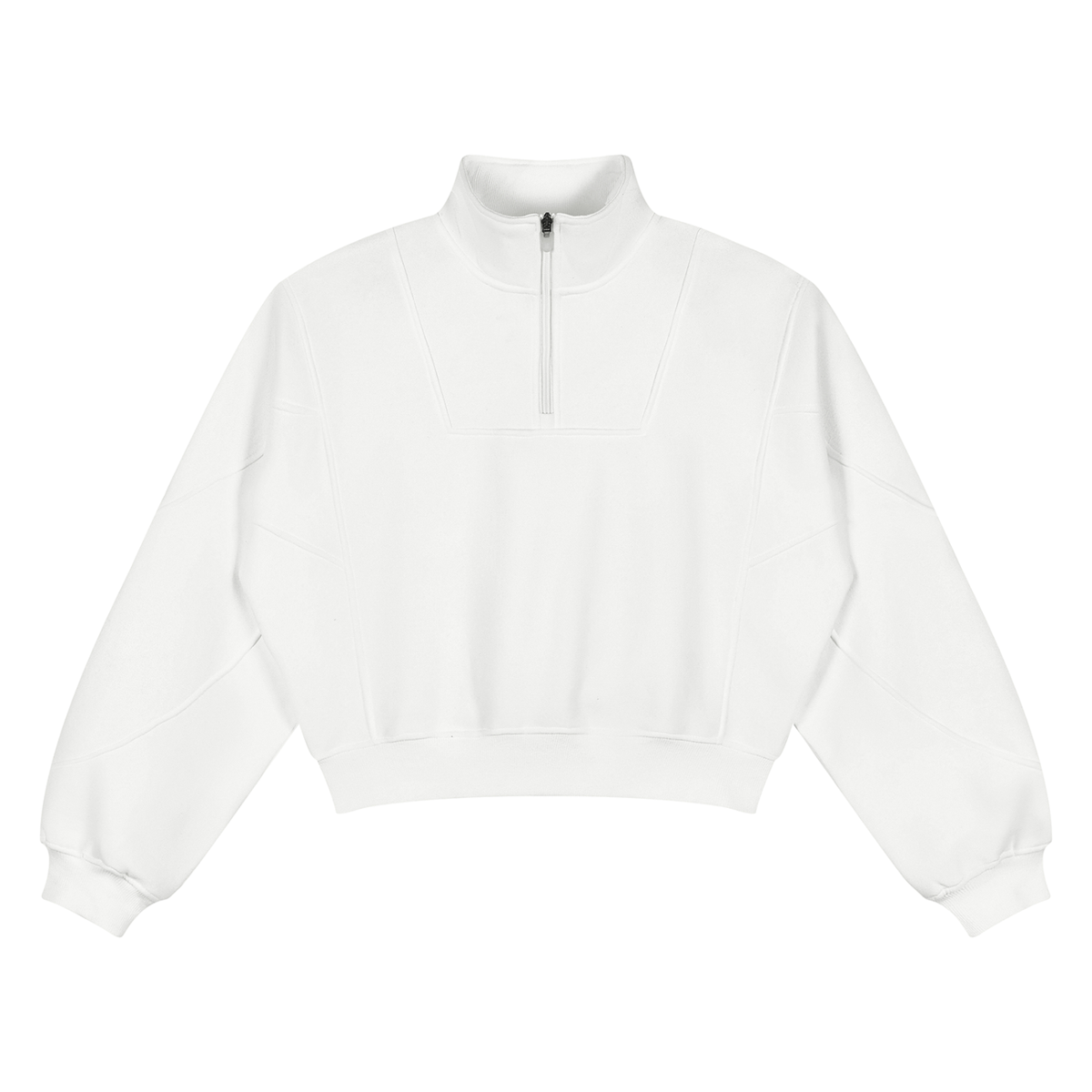 350 GSM Loose Fleece Quarter-Zip Sweatshirt (W)