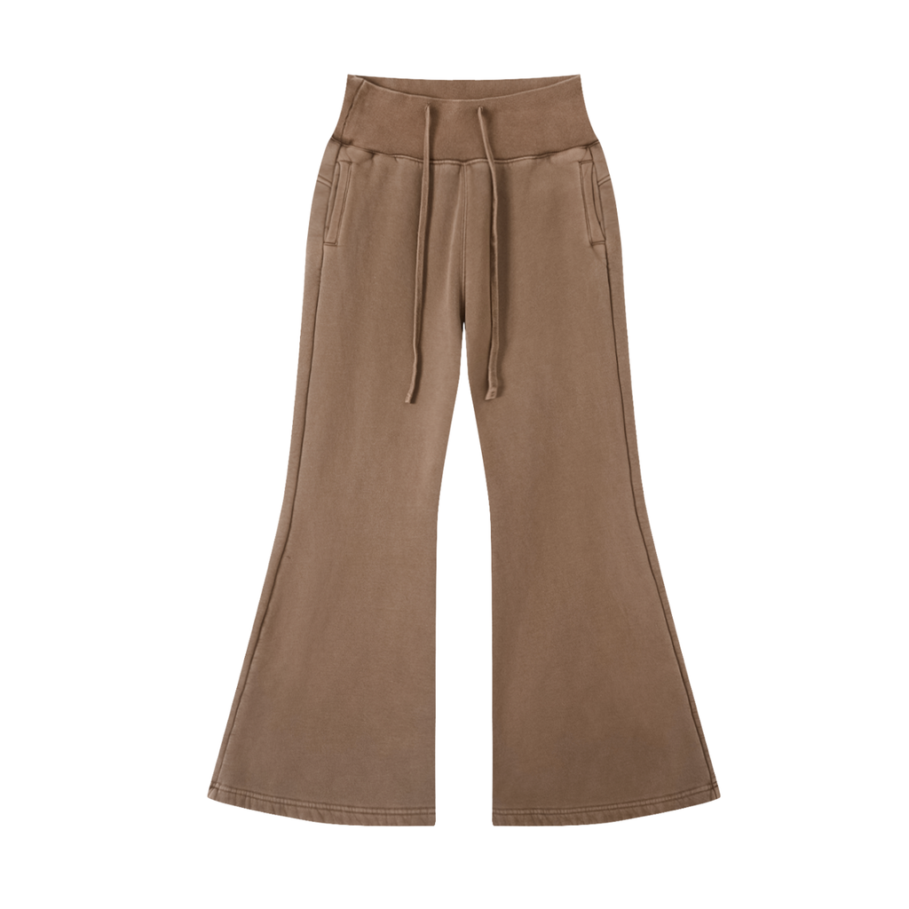 Women's Vintage Wash Flared Fleece Pants