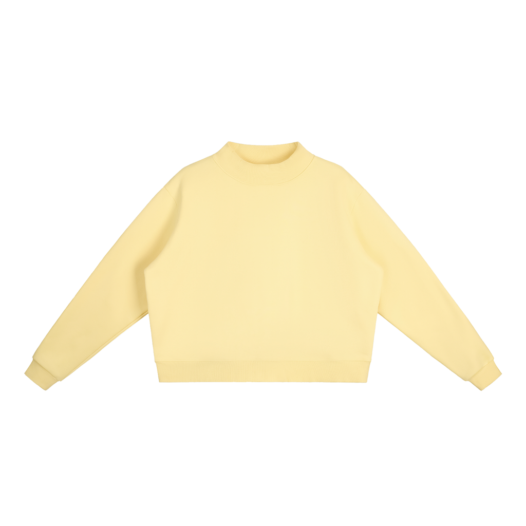 350 GSM Essential Fleece Mock-Neck Crew Sweatshirt (W)