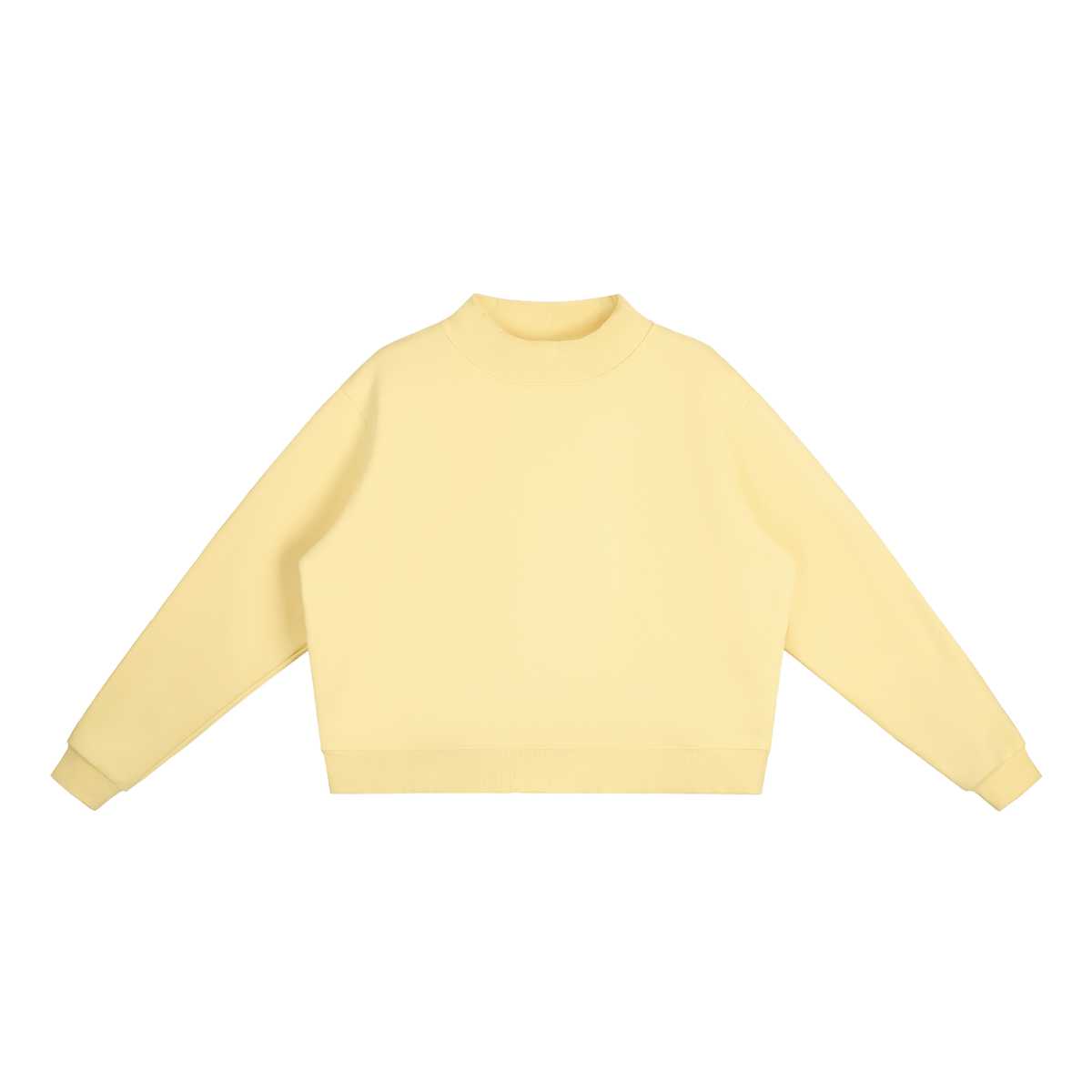 350 GSM Essential Fleece Mock-Neck Crew Sweatshirt (W)