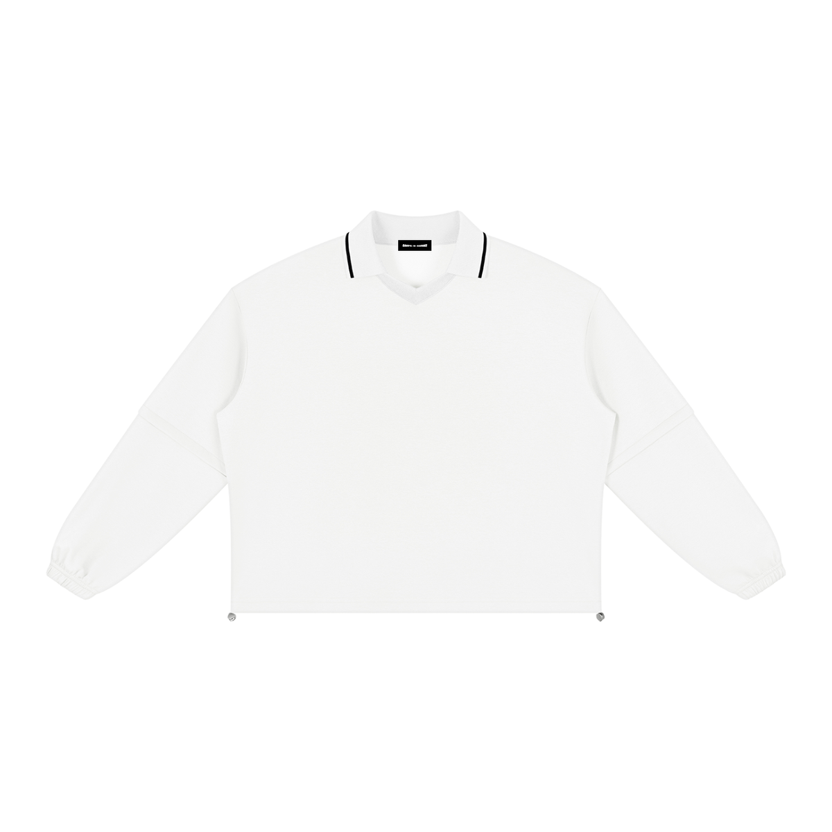 380 GSM Boxy Collared Detachable Sweatshirt (U)
