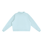 Women's Essential Fleece Mock-Neck Crew Sweatshirt