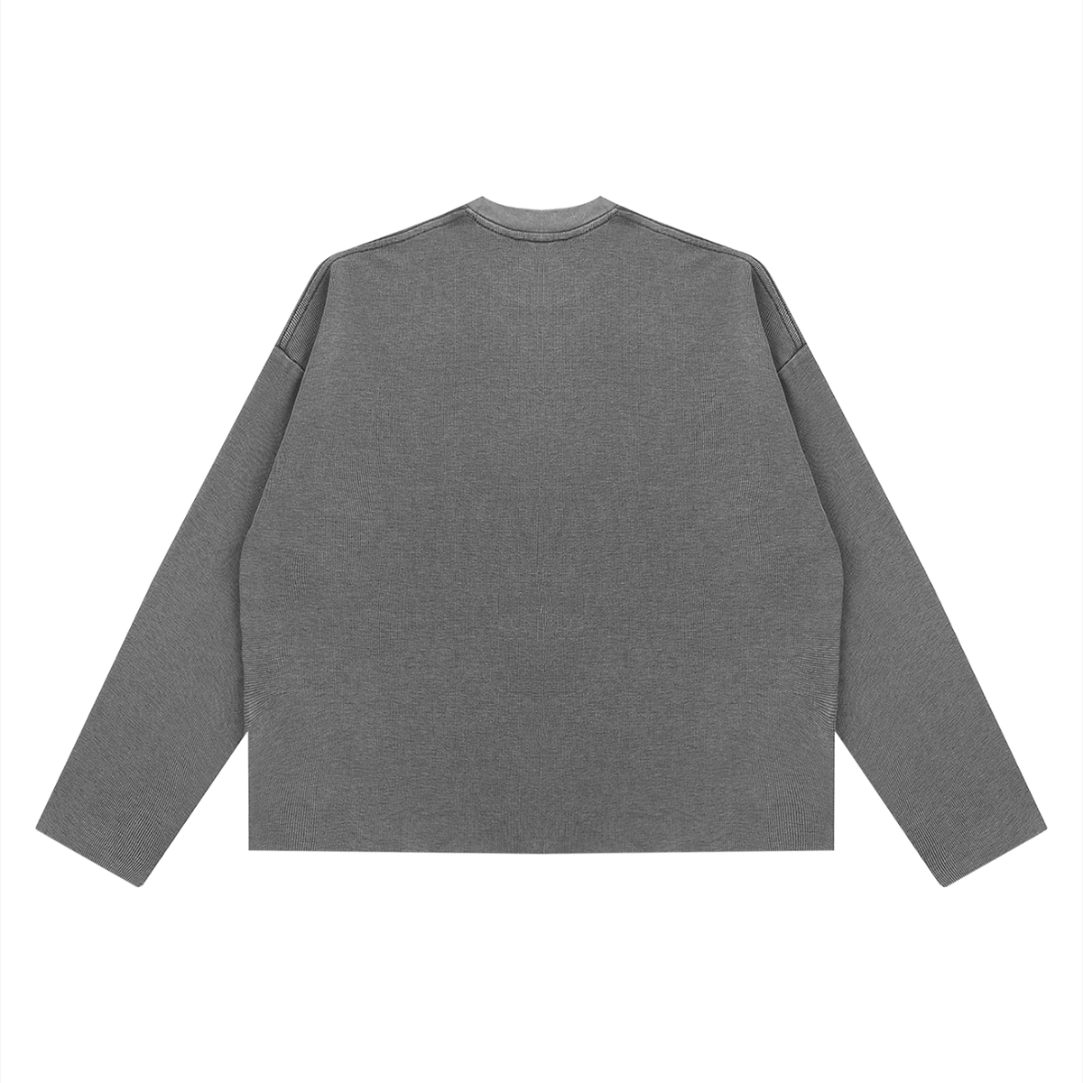 Vintage Wash Boxy Waffle Raw Edge T-Shirt
