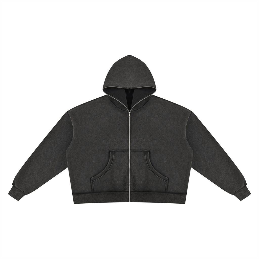 Vintage Wash Fleece Boxy Hoodie