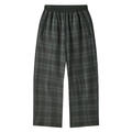 400 GSM Plaid Straight Leg Pants