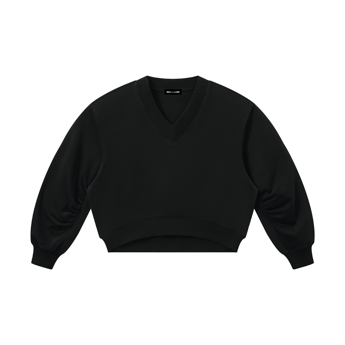 280 GSM Crop V-Neck Sweatshirt
