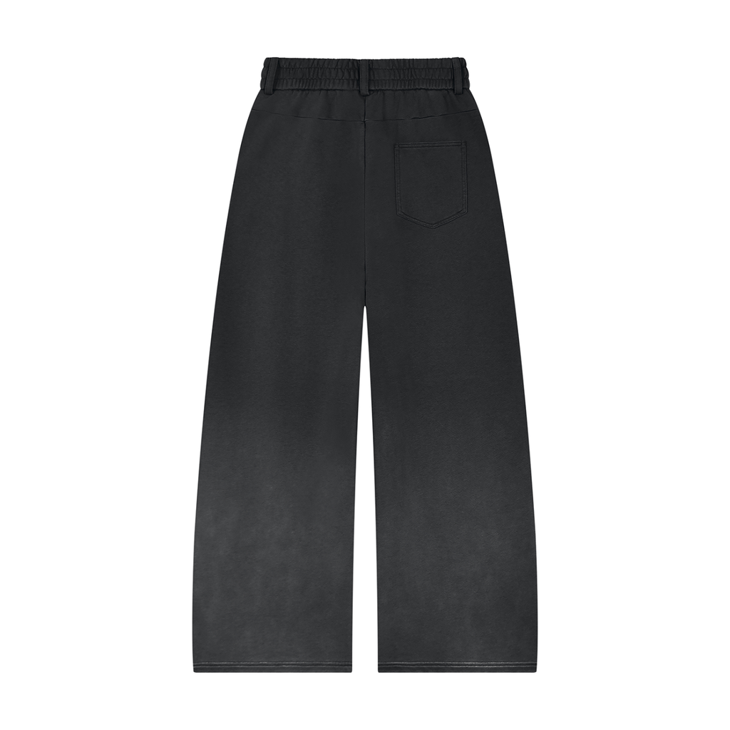 Sun Faded Paneled Barrel-Leg Sweatpants