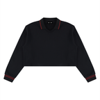 410 GSM Crop Collared Sweatshirt (W)