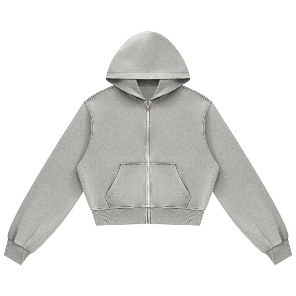 Women's Mineral Wash Full-Zip Hoodie