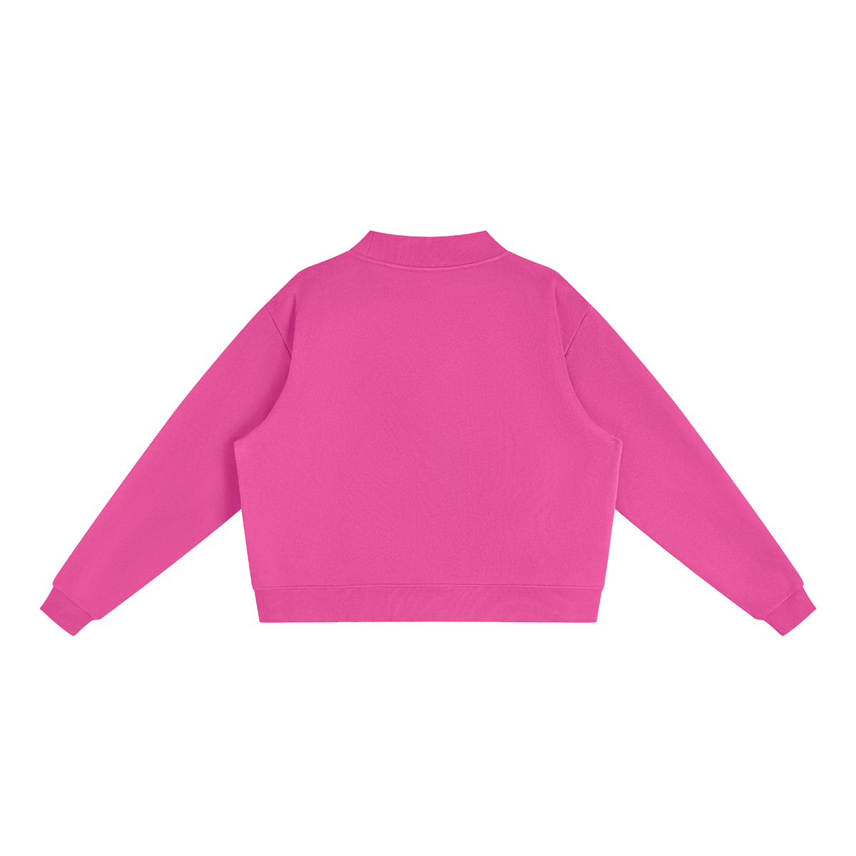 Women's Essential Fleece Mock-Neck Crew Sweatshirt