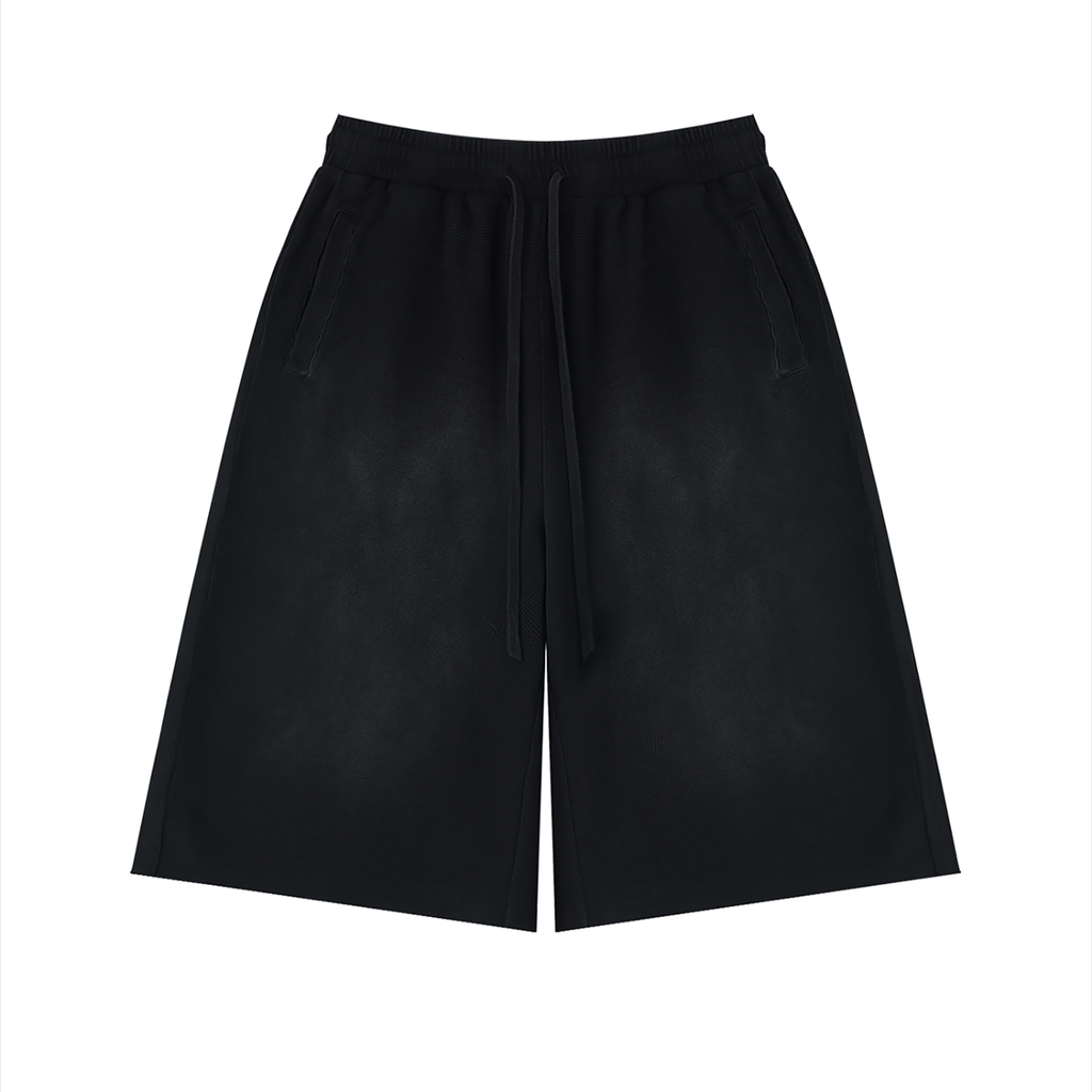 340 GSM  Sunfade Raw Edge Shorts (U)