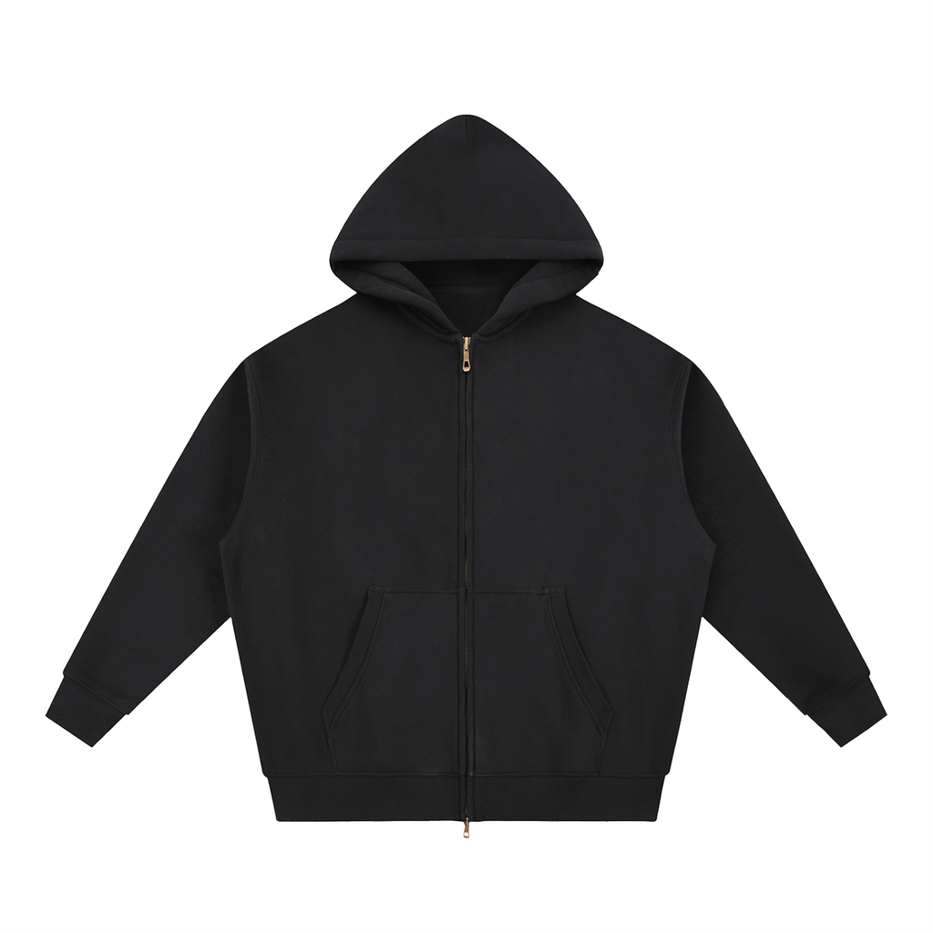 345 GSM Oversized Zipper Hoodie