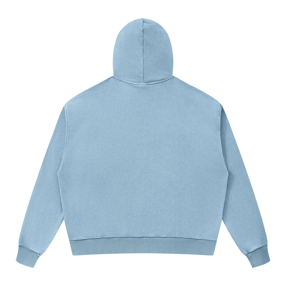 350 GSM Mineral Wash Boxy Full Zip Hoodie (U)