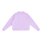 Women's Essential Fleece Mock-Neck Crew Sweatshirt