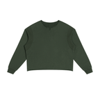 Paneled Raw Edge Boxy Sweatshirt
