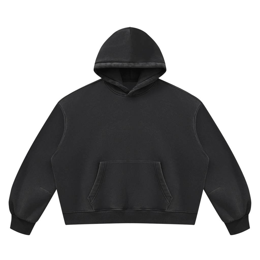 390 NGSM Vintage Wash Boxy Fleece Hoodie (U)