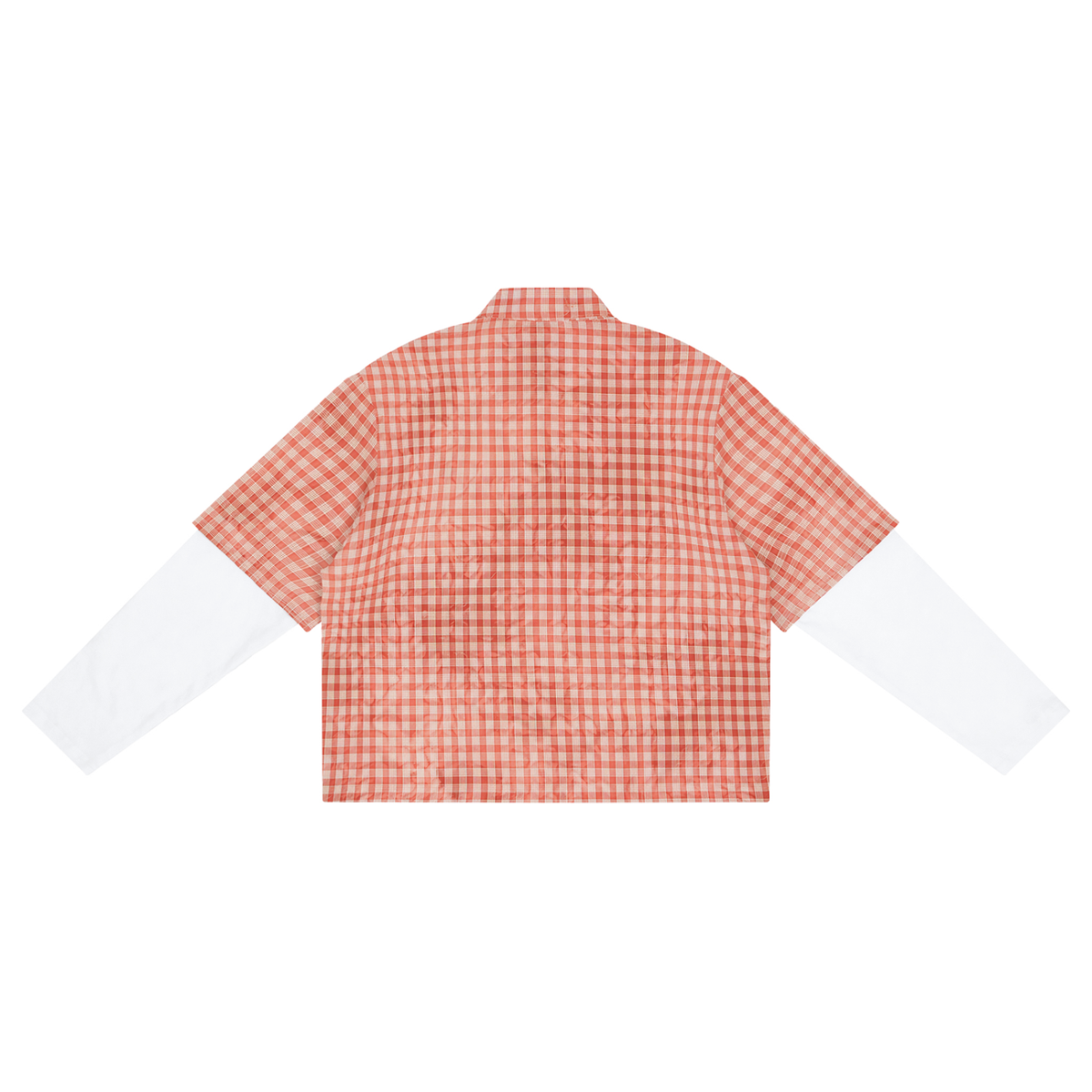 110 GSM Vintage Wash Plaid Short Sleeve Shirt  (U)