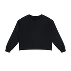 Paneled Raw Edge Boxy Sweatshirt