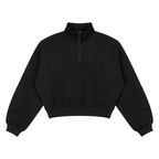 350 GSM Loose Fleece Quarter-Zip Sweatshirt (W)