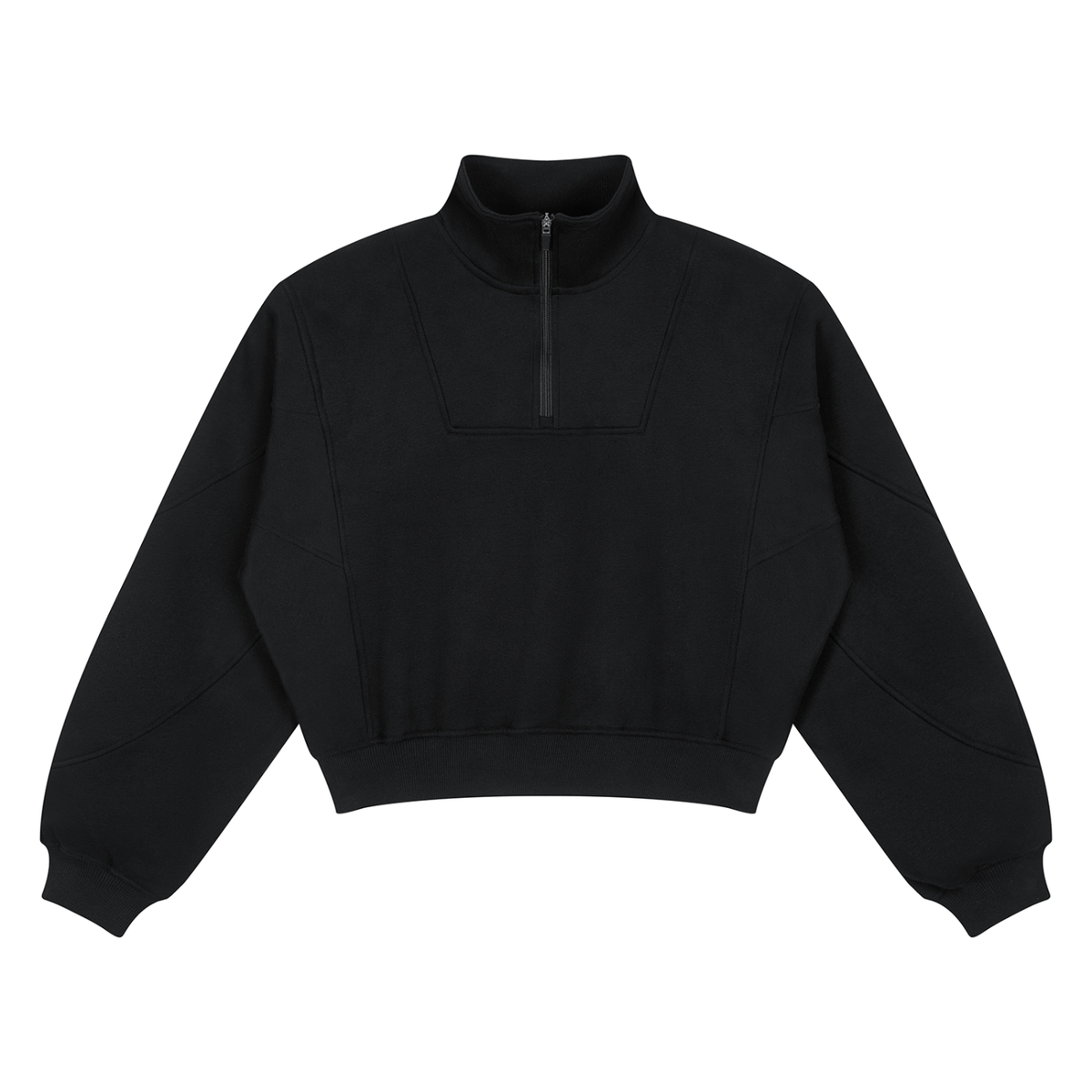 350 GSM Loose Fleece Quarter-Zip Sweatshirt (W)