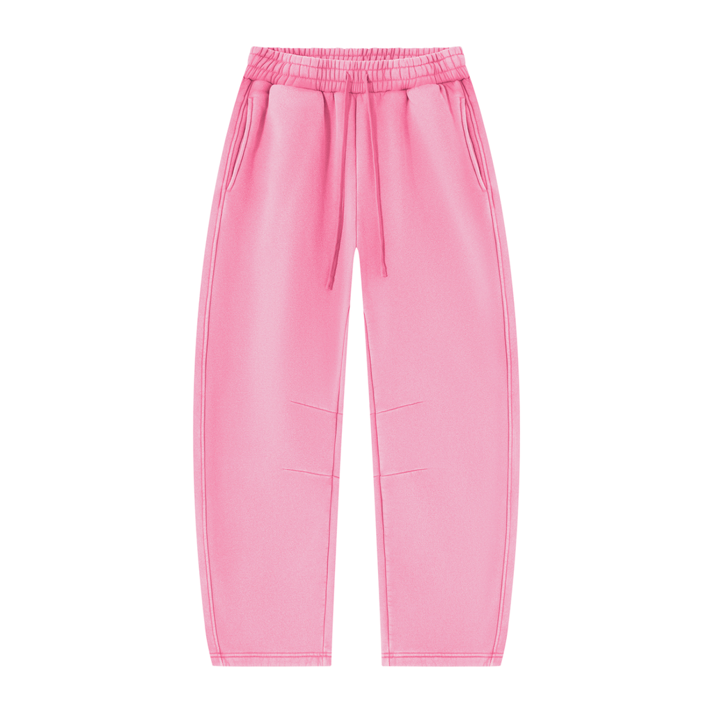 390 GSM Vintage Wash Barrel Leg Fleece Sweatpants (U)
