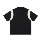 Men's Contrast Panel Cotton Polo Shirt