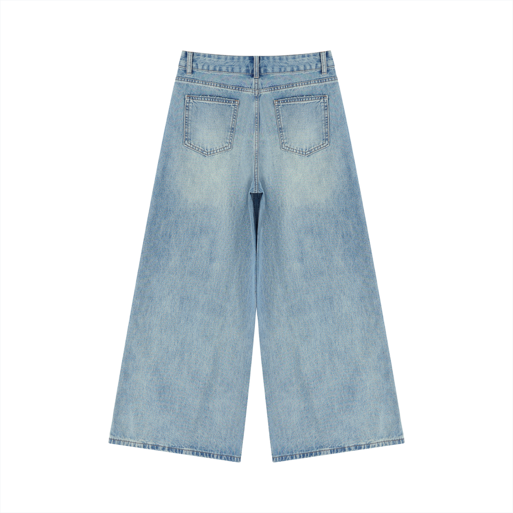 Women's Vintage Wash Wide-Leg Jeans
