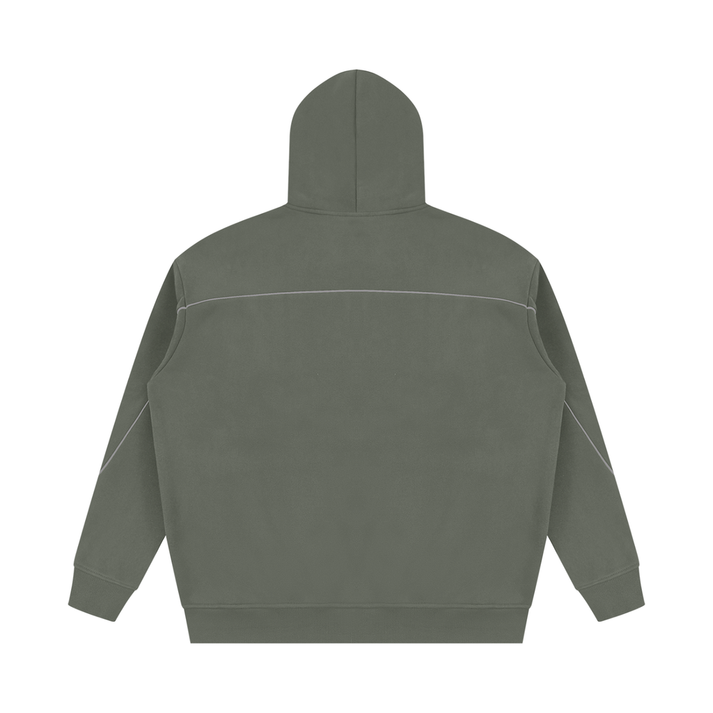 345 GSM Oversized Piping Fleece Hoodie (U)