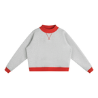 350 GSM Mock Neck Crewneck Sweatshirt (W)