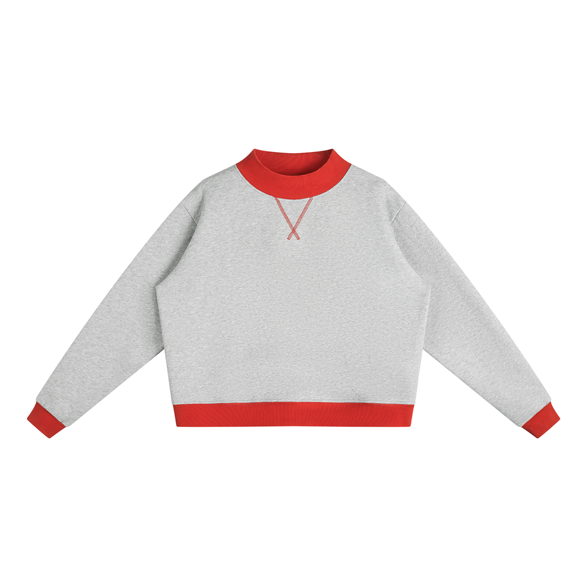 350 GSM Mock Neck Crewneck Sweatshirt (W)