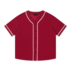 Contrast Piped Button-Up Jersey
