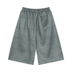 Plaid Drawstring Shorts