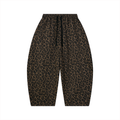 360 GSM Leopard Barrel Leg Sweatpants (U)