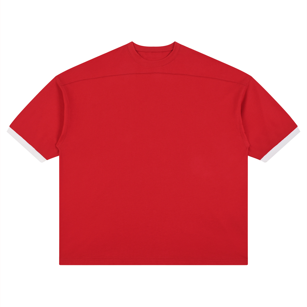 230 GSM Color Block Drop Shoulder T-Shirt