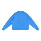 Women's Essential Fleece Mock-Neck Crew Sweatshirt